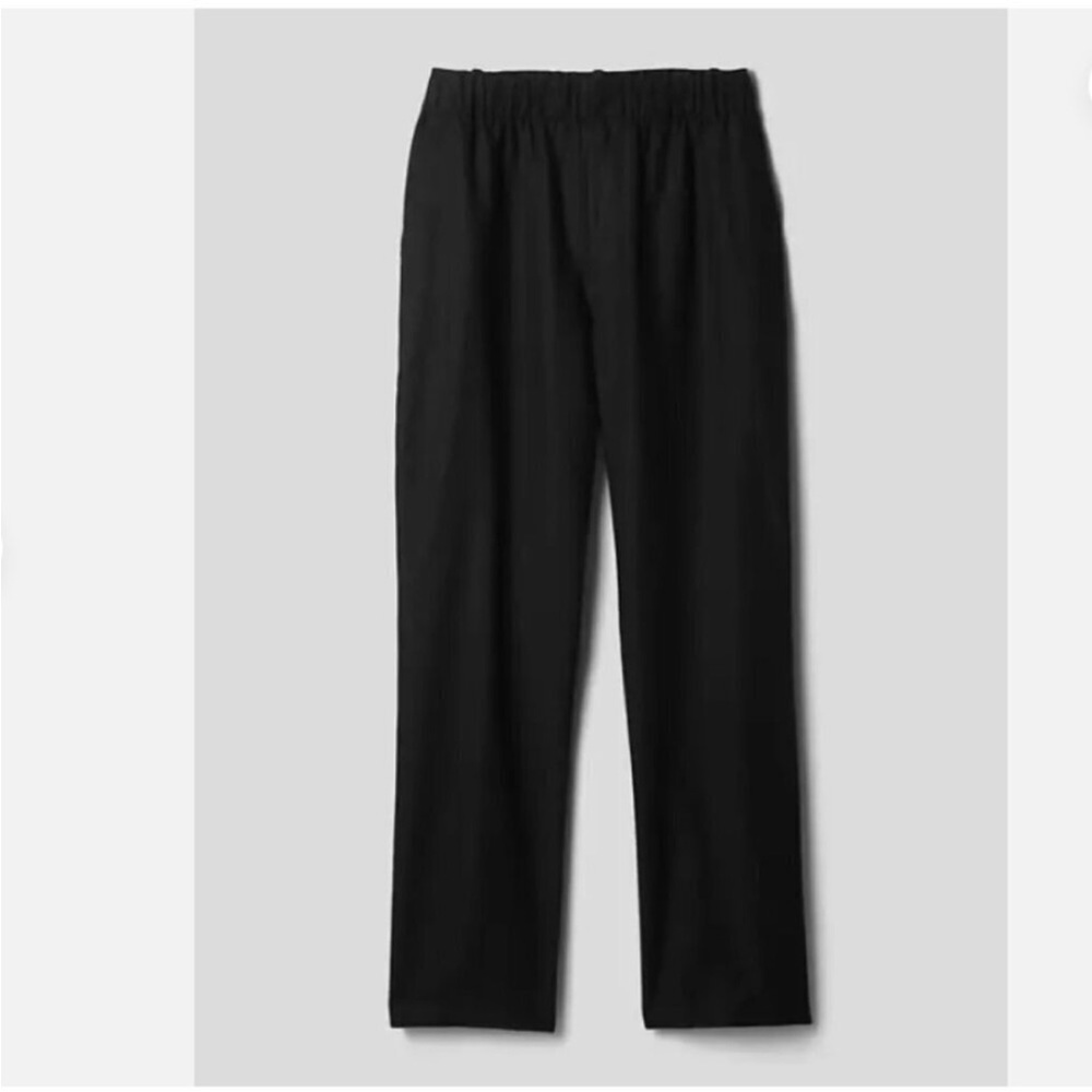 NWT! Gap Black High Rise Linen-Cotton Pull-On Pants - Multiple🩷 - Picture 6 of 14